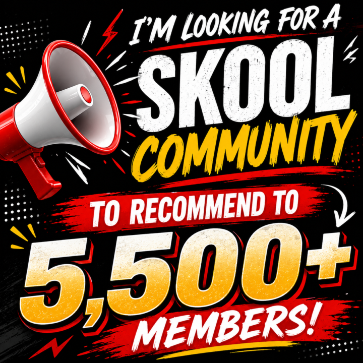 🎤 I'm Looking for a Skool Community to Recommend to 5,500+ Members...