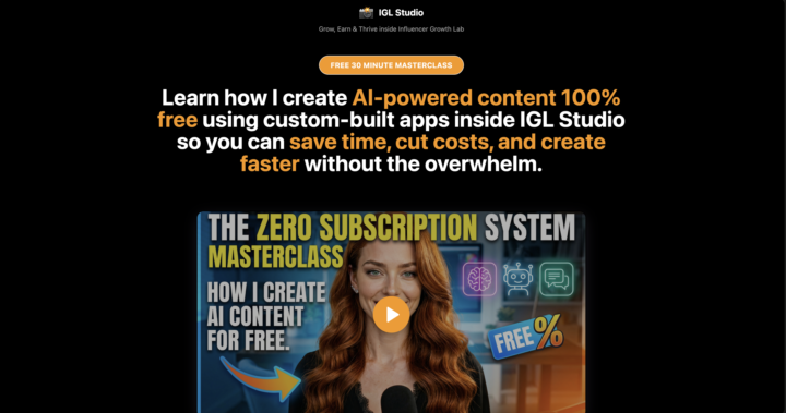   🚀 FREE AI CONTENT MASTERCLASS 🚀