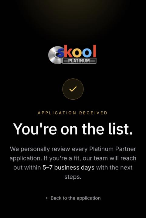 Skool platinum partner?!👀