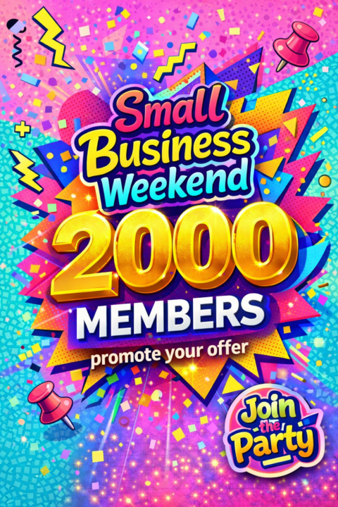 🎉Small Business Weekend Party Over At Pinterest Skool 🎉