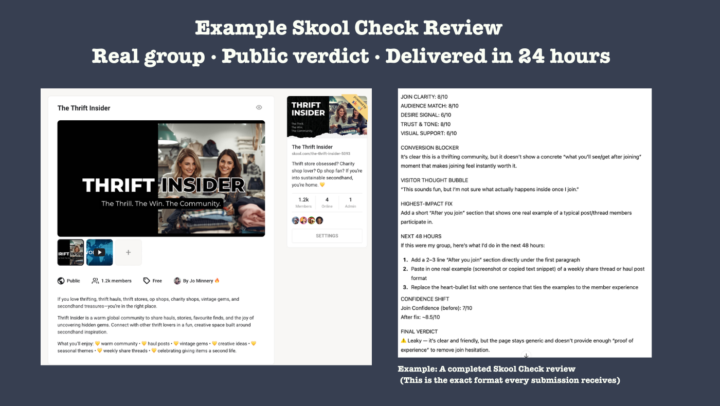 If your Skool group isn’t growing, the problem might already be visible.