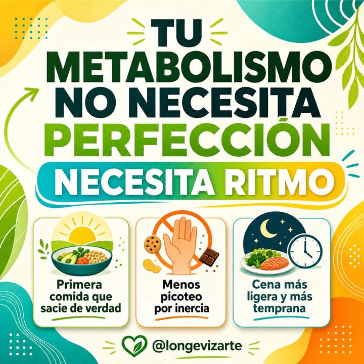 Tu metabolismo no necesita perfección, necesita ritmo 💚