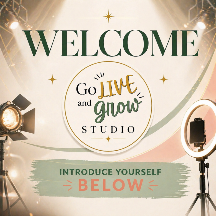 Welcome to Go LIVE and Grow Studio 🎉