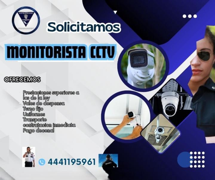 Vacante Monitorista CCTV - S.L.P.