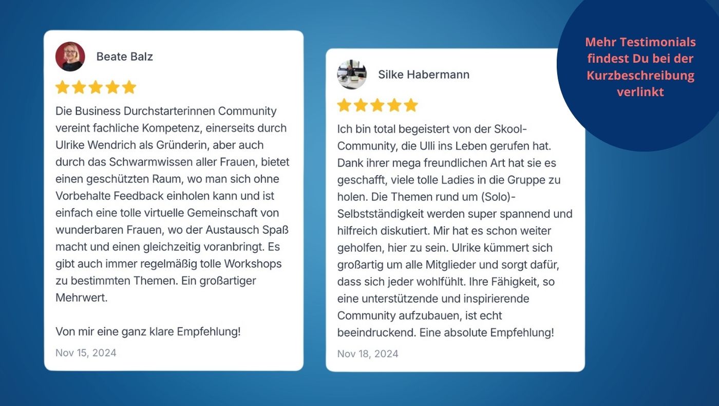 Business-Durchstarterinnen