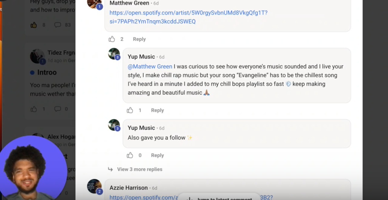 Lecture Replays/ Q&As + Spotify Profile Reviews