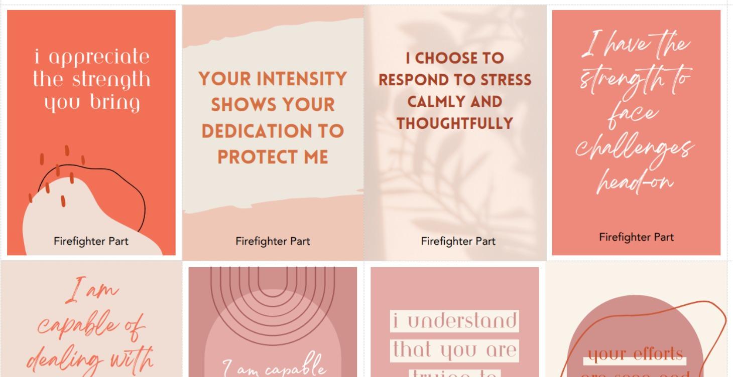 Internal Family System Affirmation Cards