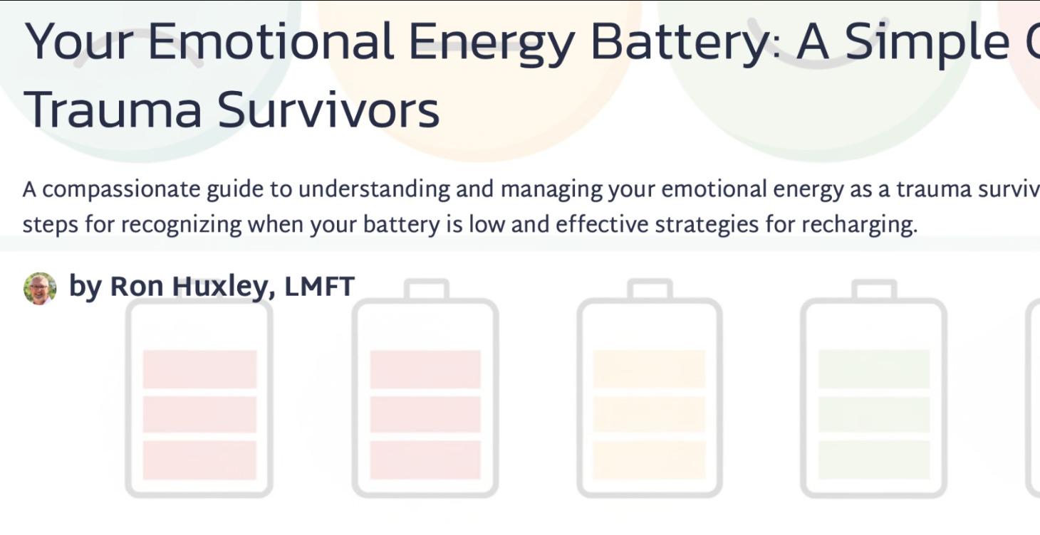 Your Emotional Energy Battery For Trauma Survivors