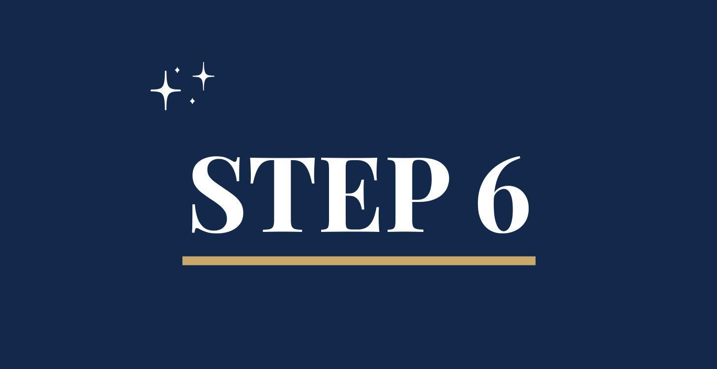 Step 6 - Before Your First job