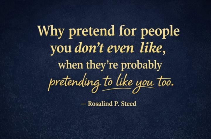 Why pretend! 