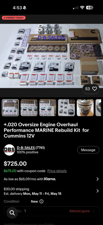 eBay engine overhaul kit?? 