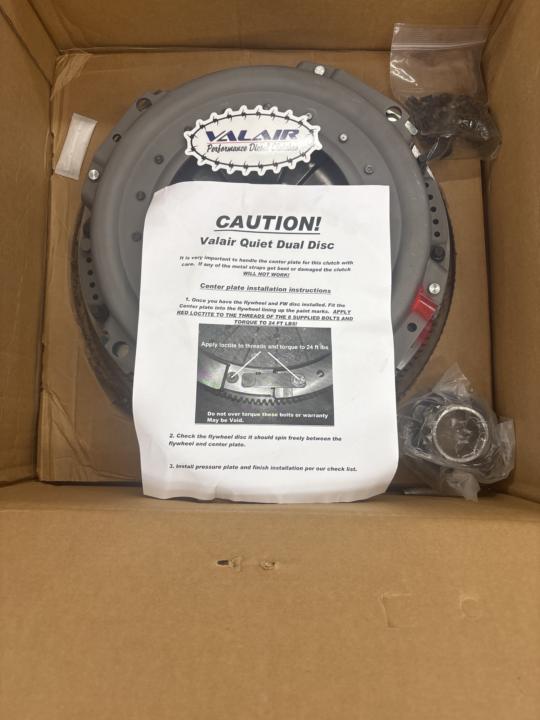 Dual disc clutch is in