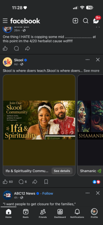ASE’s in the Facebook ads!