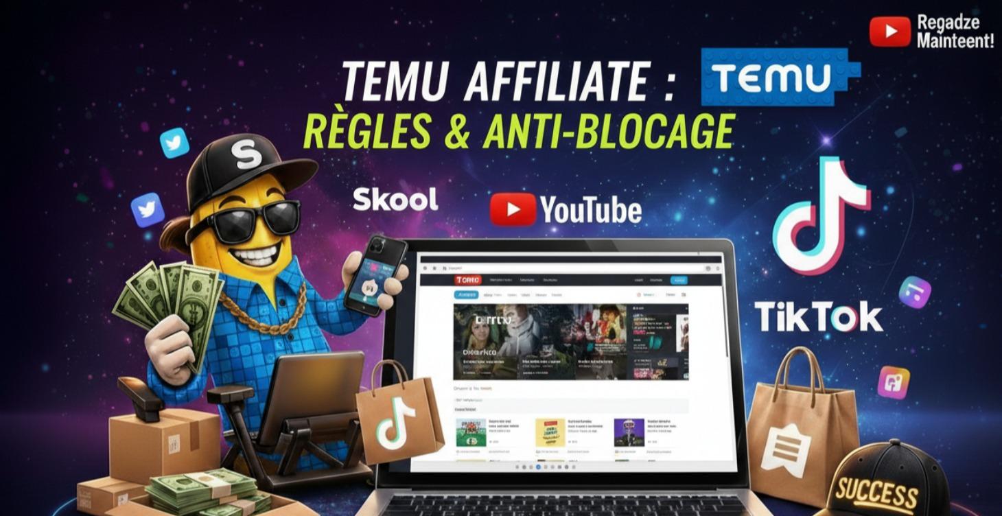 Temu Affiliate : règles & anti-blocage