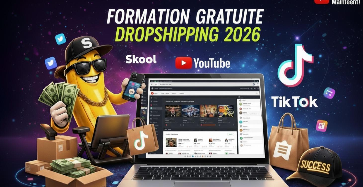 Formation gratuite dropshipping 2026