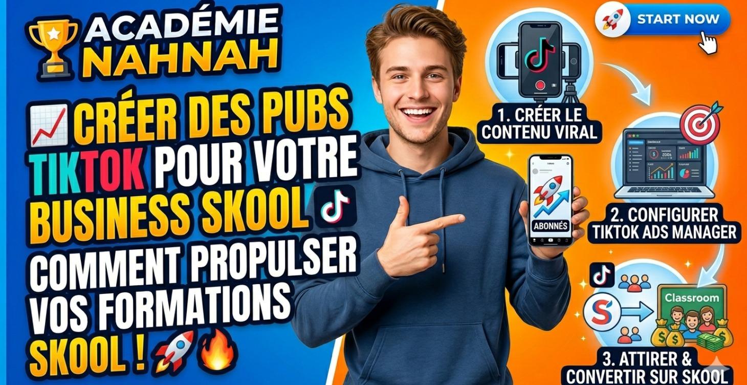 Pubs TikTok Virales pour ton Business SKOOL