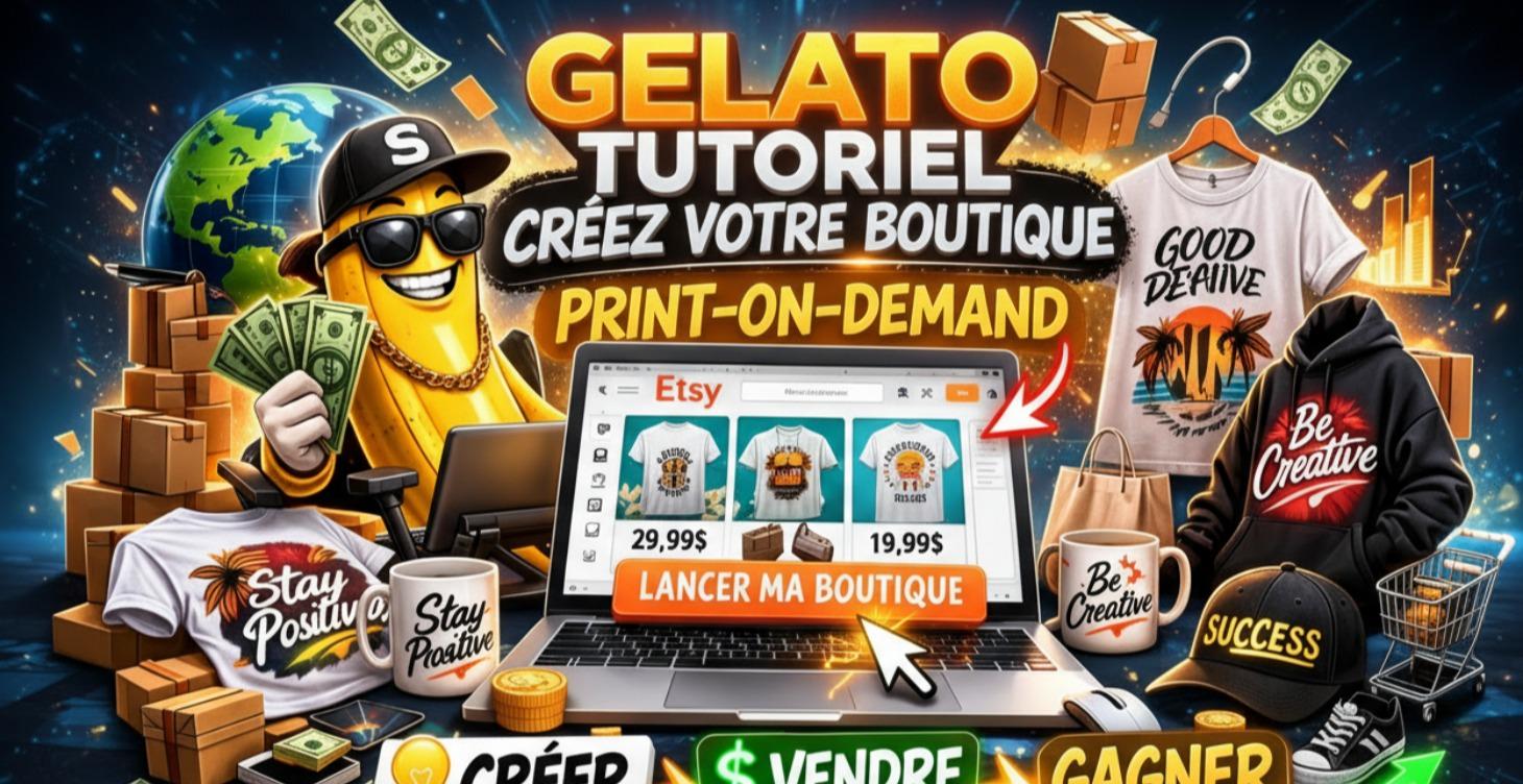 Gelato  - Créez votre boutique Print-on-Demand