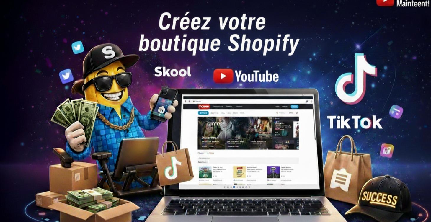 🛒 Créez votre boutique Shopify en 10 minutes