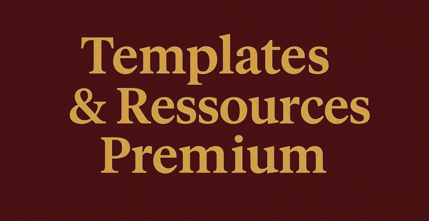 Templates & Ressources Premium