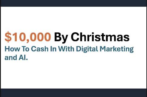 🚨 Want to make $10,000 by Christmas? 🎄