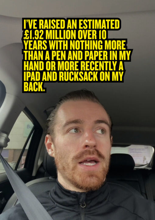 I’ve raised almost £2,000,000 with just a pen, paper or iPad and rucksack on my back - view the slides to find out how.