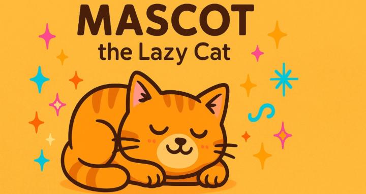 Mascot the Lazy Cat 🐾 Meow!