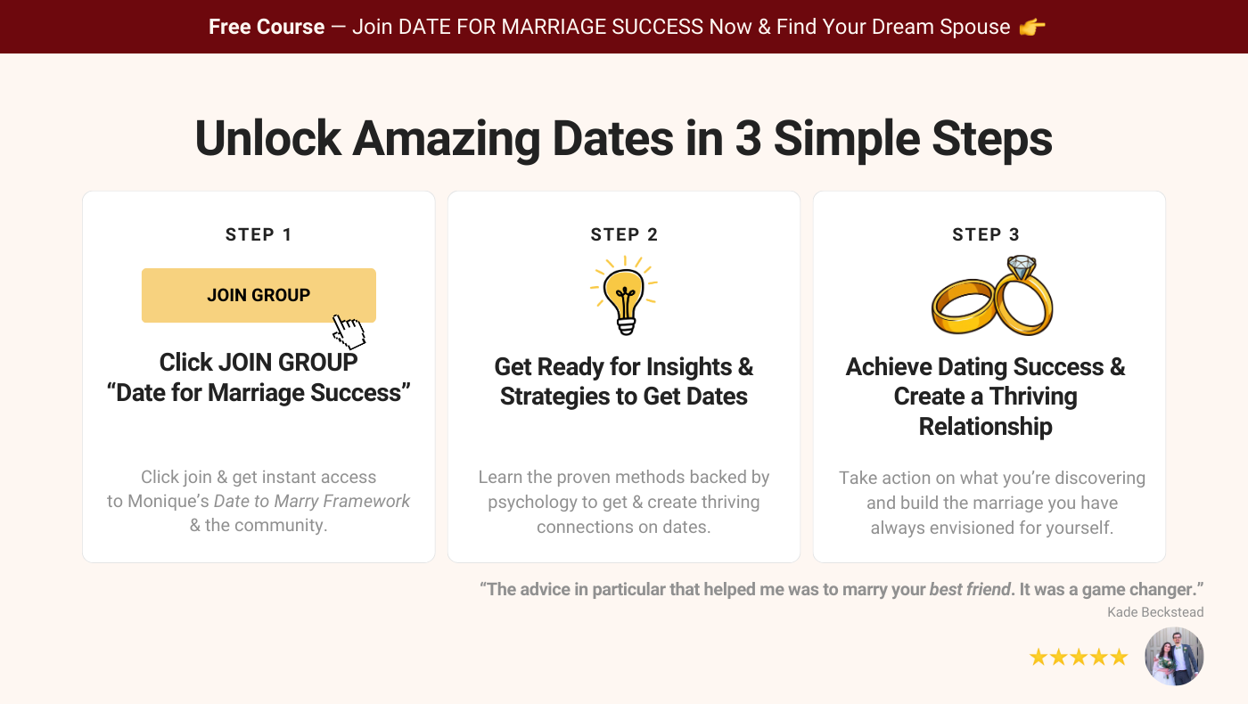 Date for Marriage Success