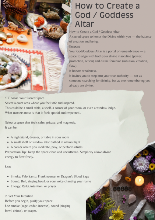 🌹 How to Build a God/Goddess Altar (Self-Love Altar)