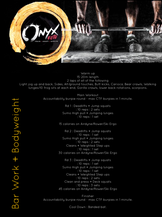 Barwork and Bodyweight 