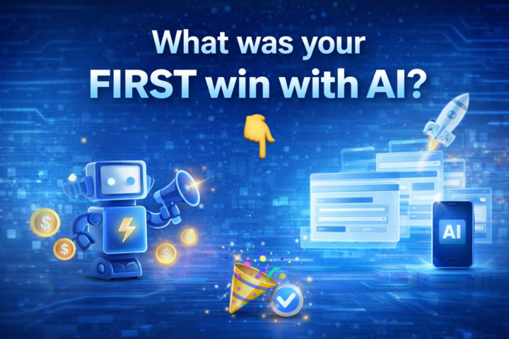 What was your FIRST win with AI? 👇