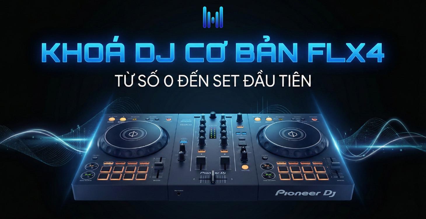 Khoá DJ Cơ Bản FLX4: Từ Số 0 Đến Set Đầu Tiên