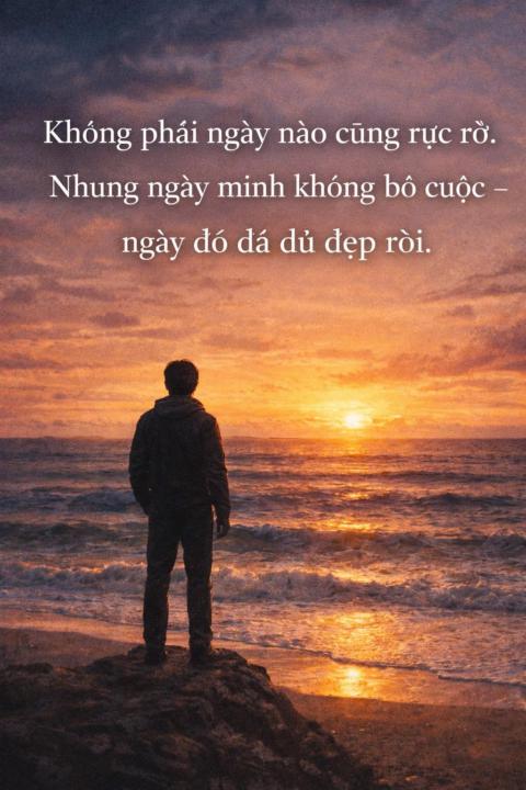 🌿 Hôm nay tôi không có ý tưởng… và chính điều đó lại dạy tôi rất nhiều