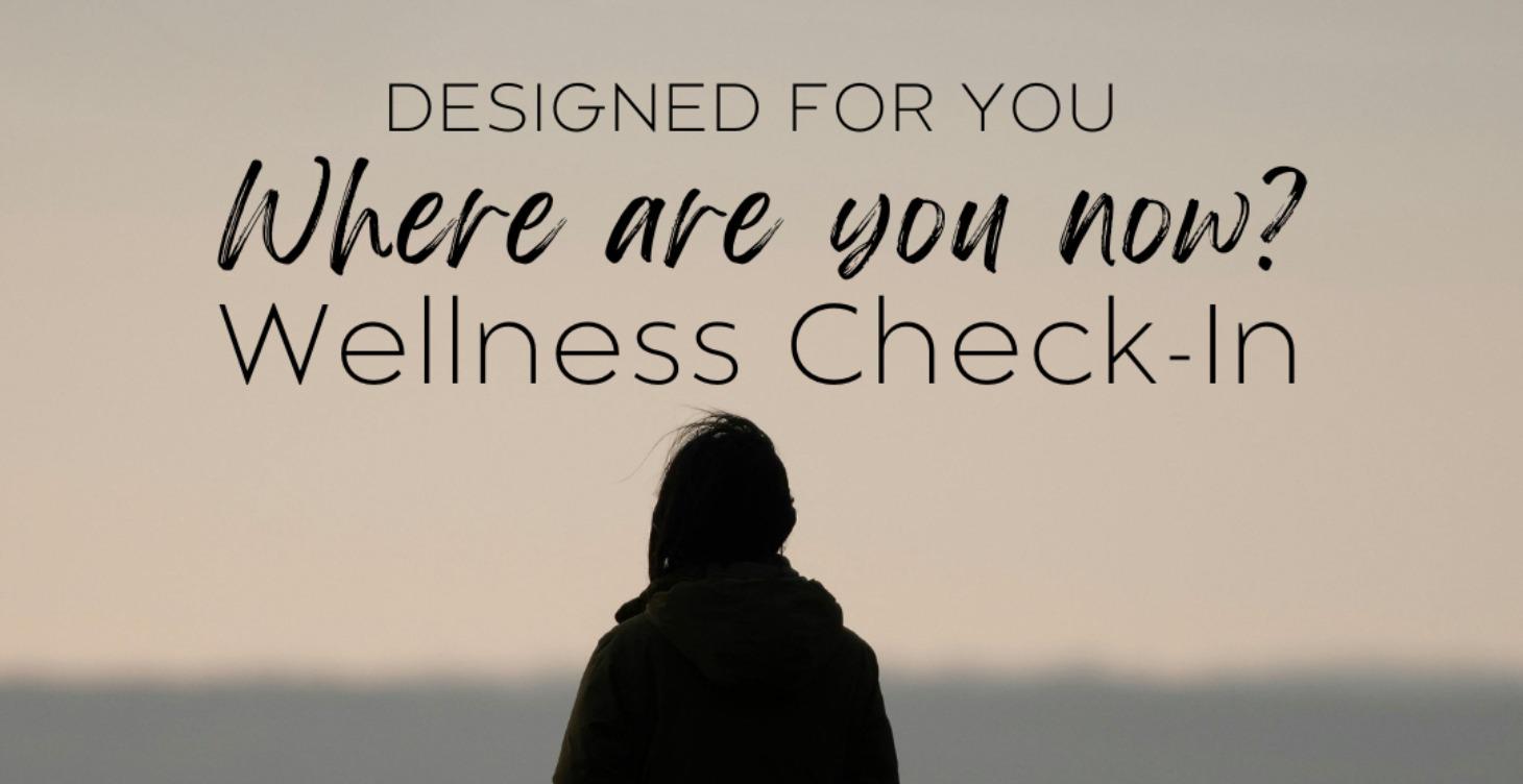 Where are you Now? Your Wellness Check-In