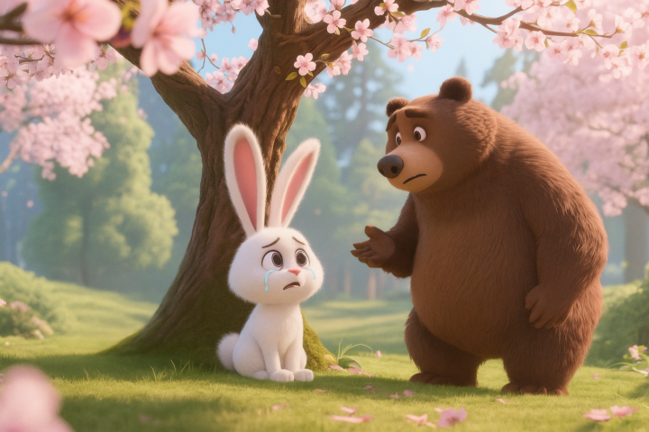 Bài tập nhóm 4. k6 : Tạo ảnh câu chuyện " Cáo , thỏ và gà trống"