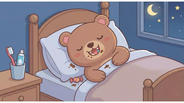 Bộ tranh câu chuyện Gấu con bị sâu răng