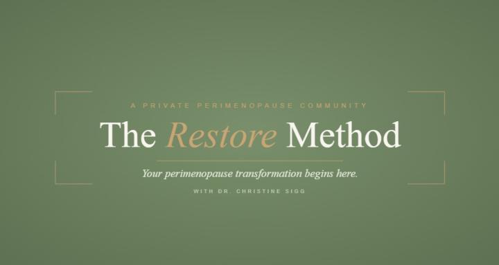 The Restore Method