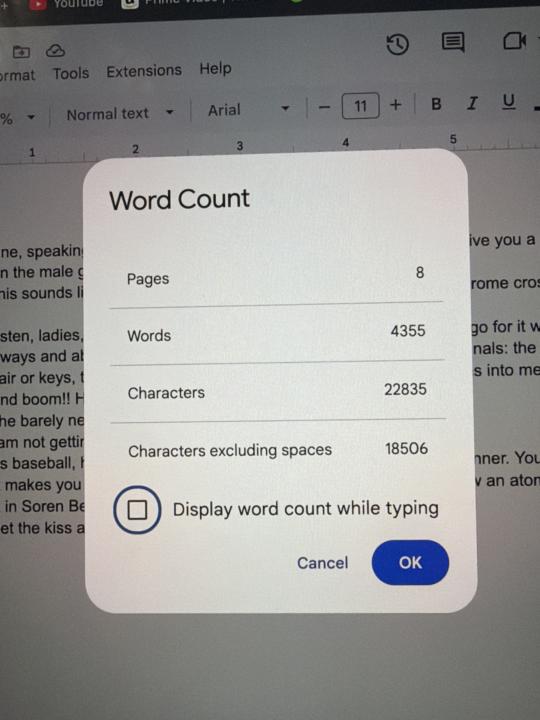 Progress update 