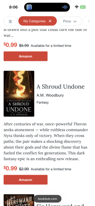 Featured on BookBub