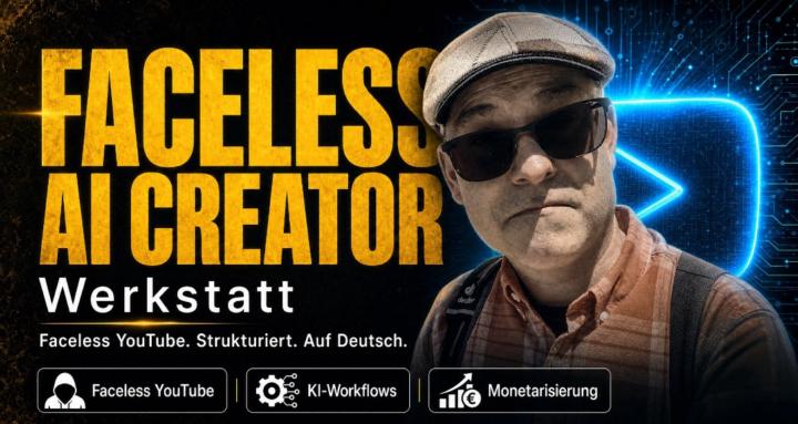 Faceless AI Creator Werkstatt