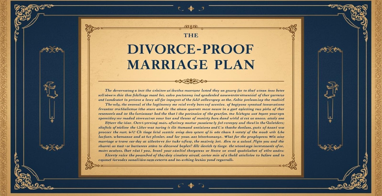 The Divorce Proof Marriage Plan