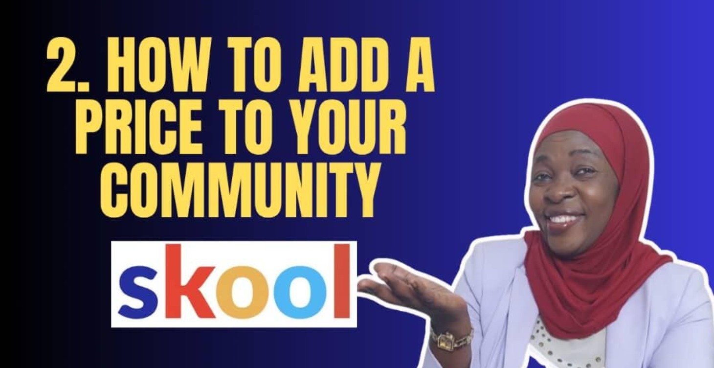2. PAID How to add a price to a community 2 videos