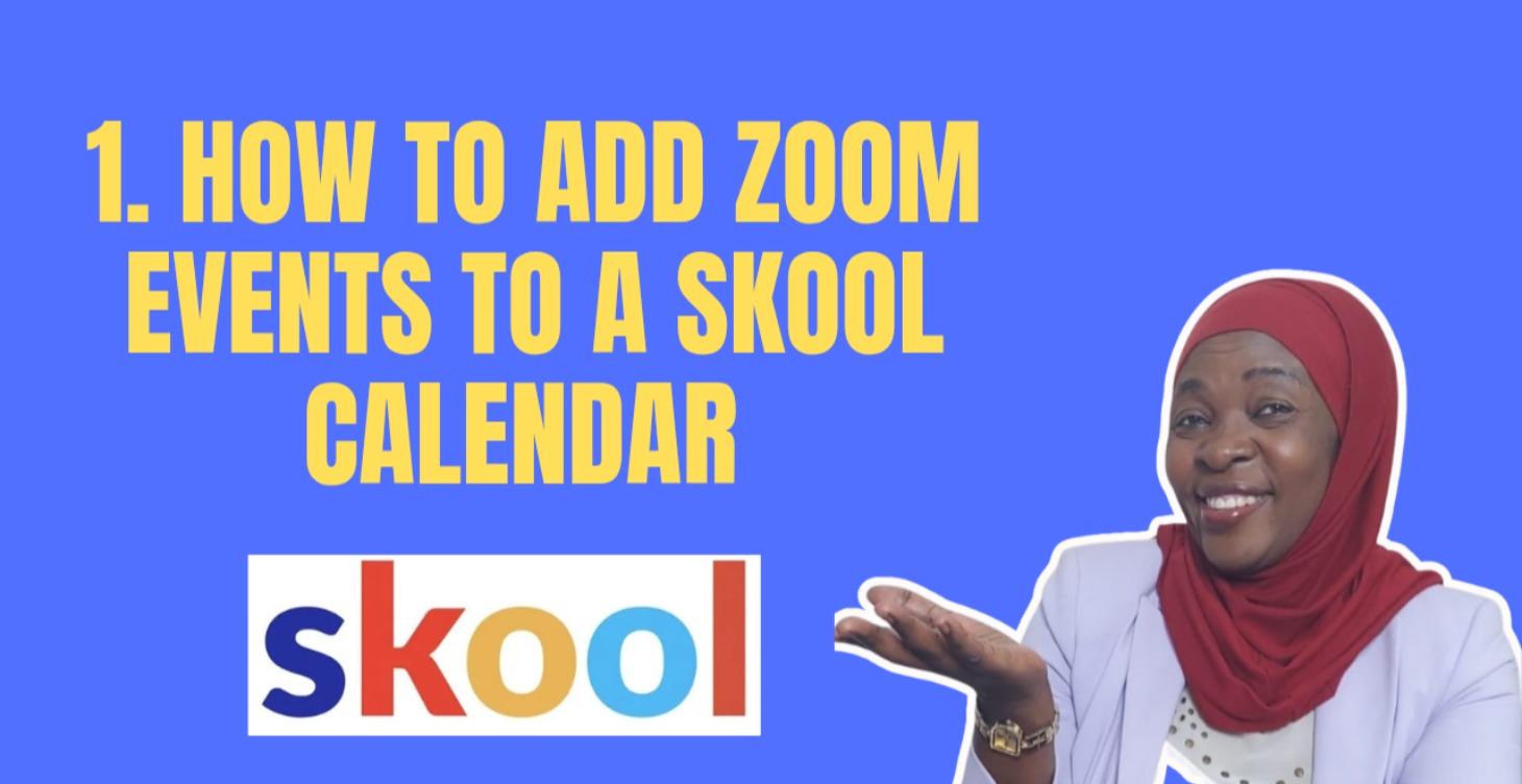 1. PAID How to schedule a Zoom event on a calendar