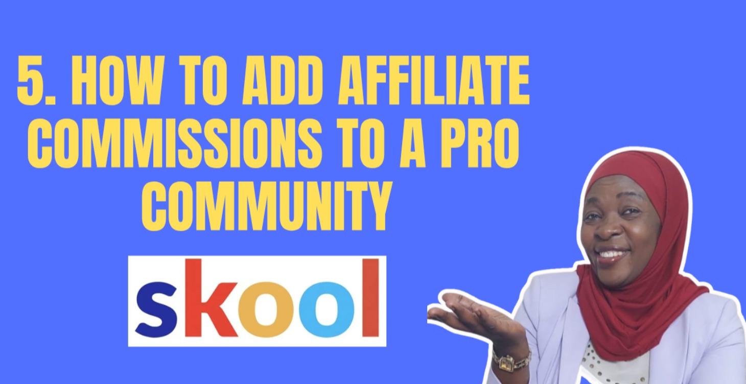 5. PAID How to add Affiliate commissions