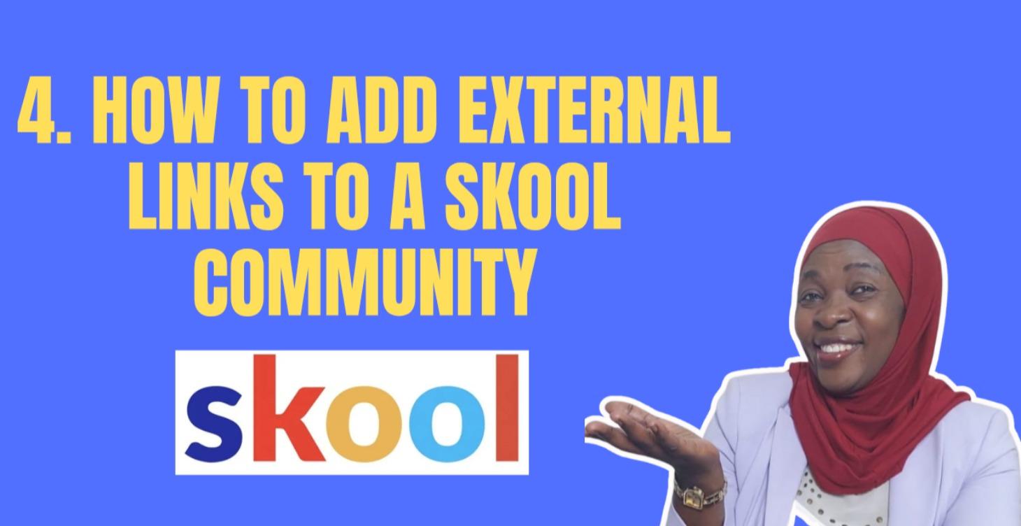 4. PAID How to add an EXTERNAL link to a community