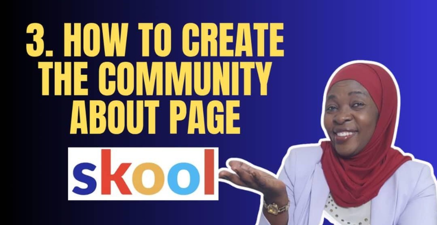 3. PAID How to Set Up The Community About Page
