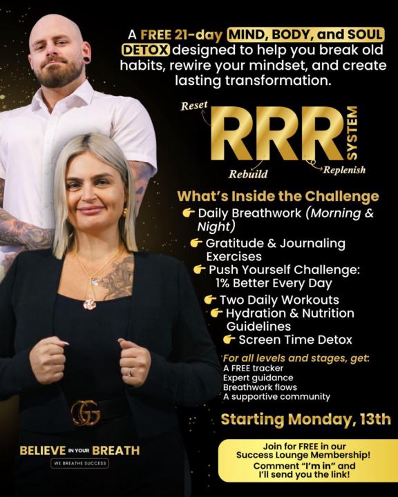 21 DAY FREE DETOX CHALLENGE 🧘‍♀️