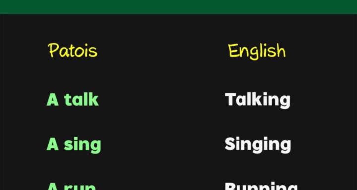 Jamaican Patois.