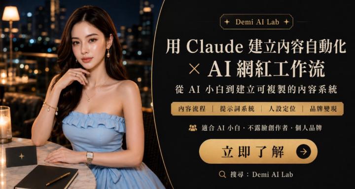Demi AI Lab｜AI 網紅 × Claude 自動化