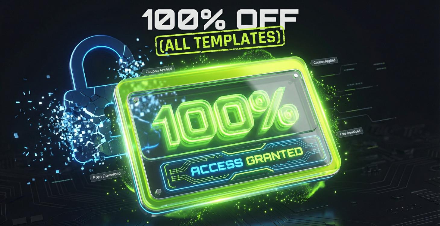 [SPECIAL] 100% COUPON  for ALL Template Scenarios