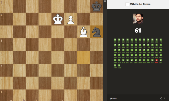 What piece should we promote to? White to Win.
